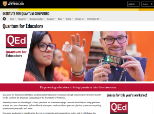 Quantum for Educators Workshop by the University of Waterloo
